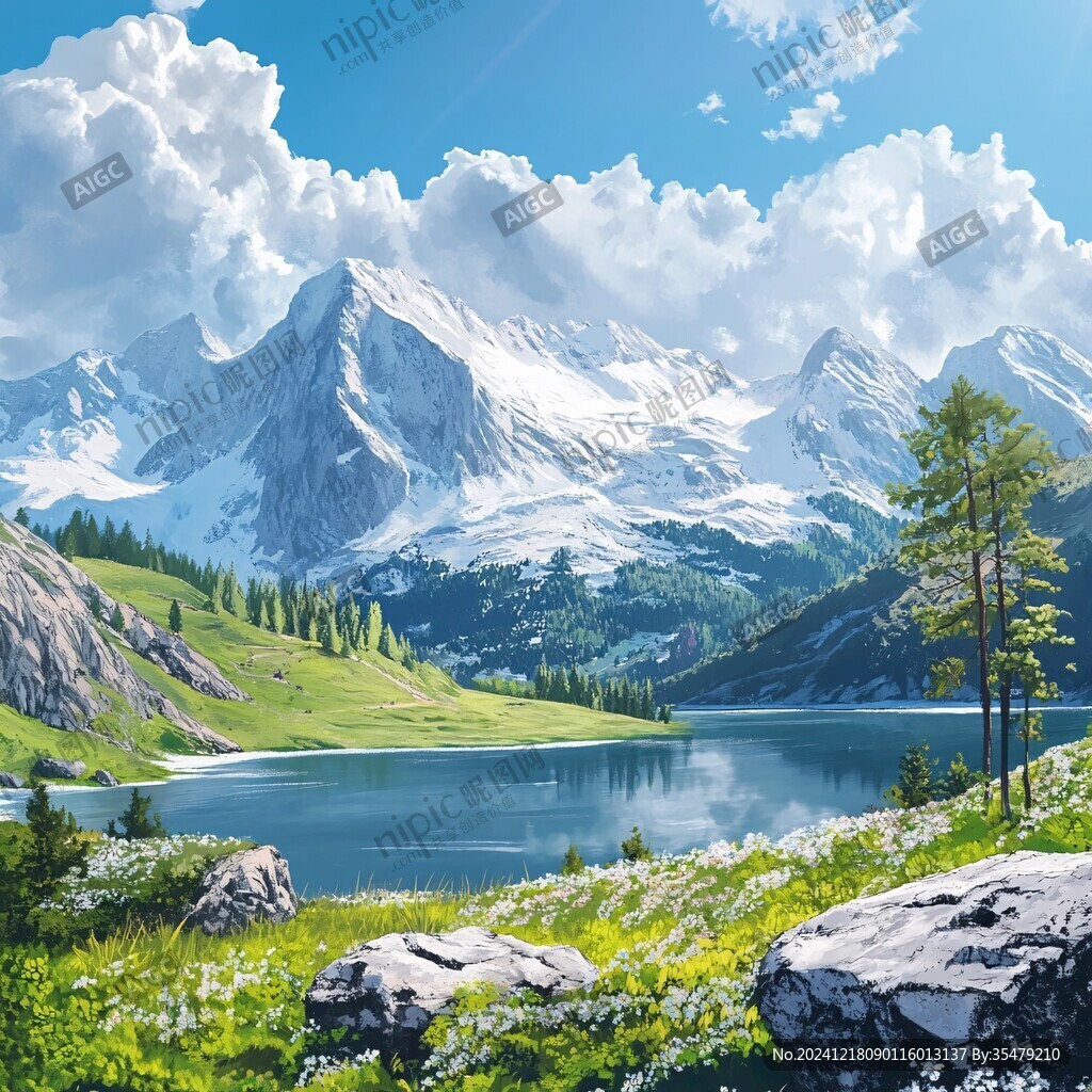 壯美河山風(fēng)景畫