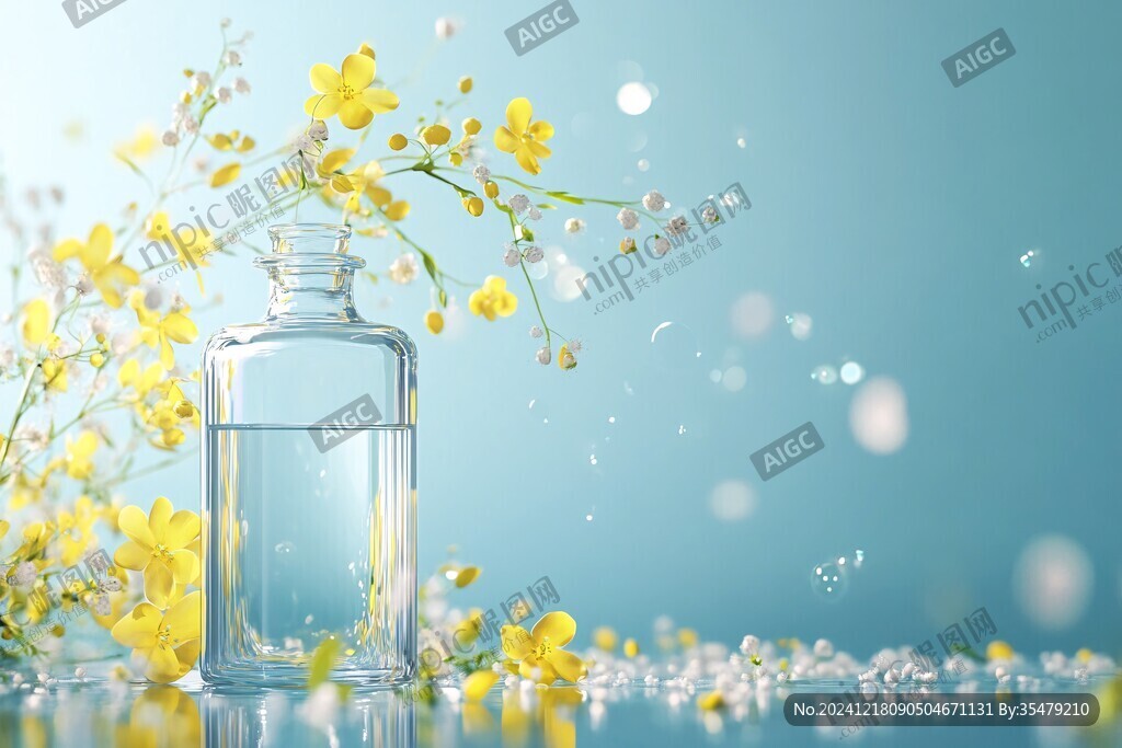 一瓶迎春花