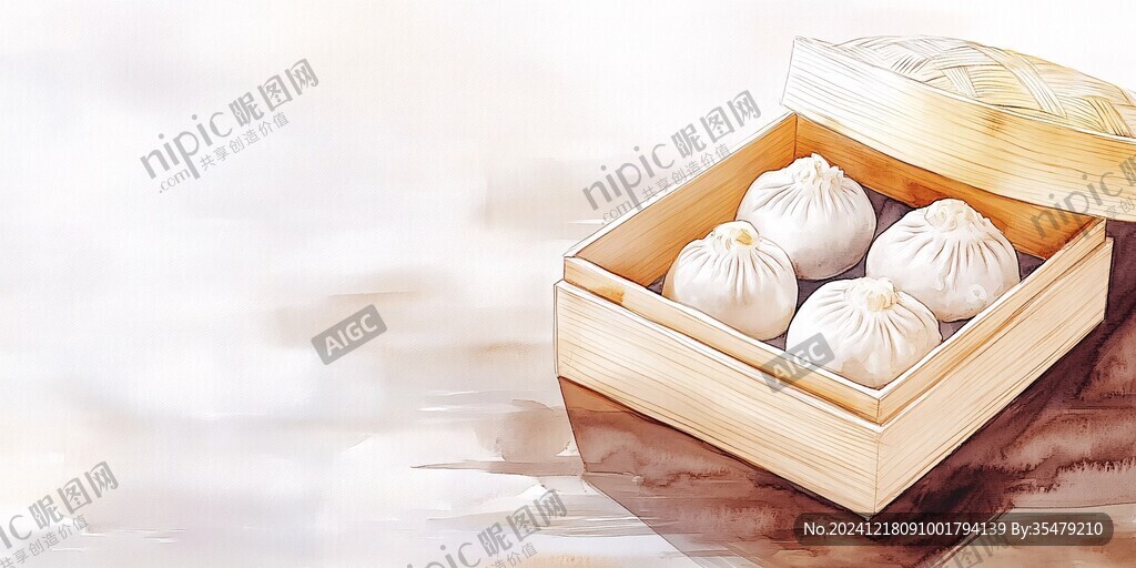 小籠包插畫