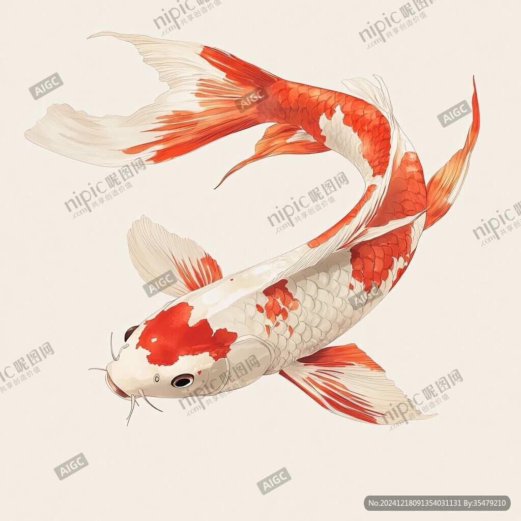 插畫錦鯉