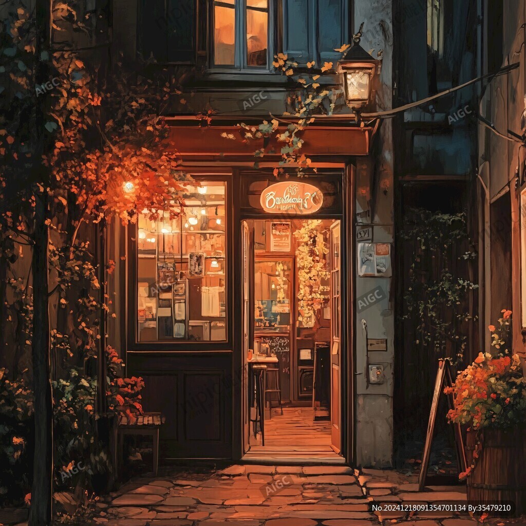 傍晚街邊小店