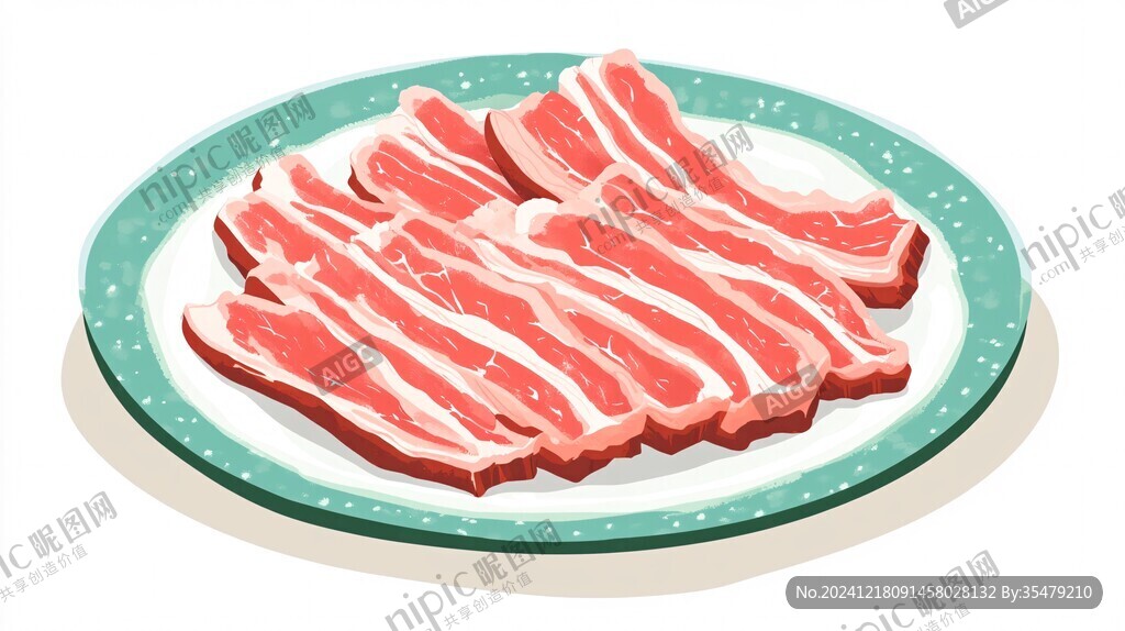五花肉插畫