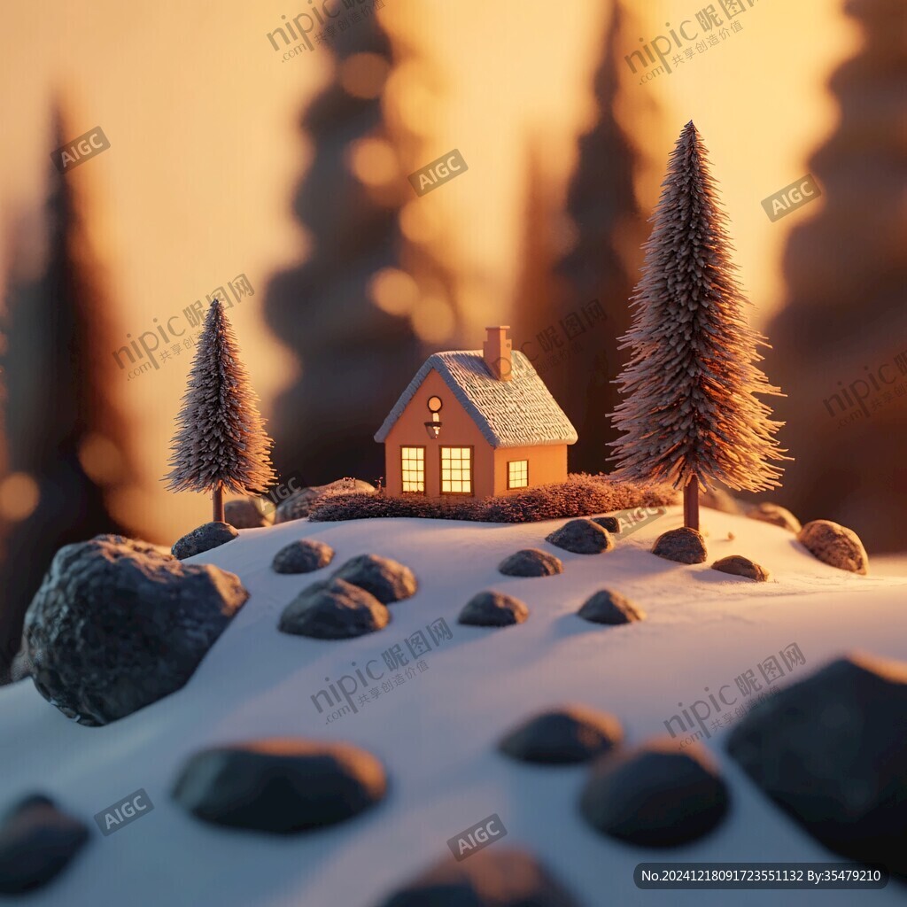 微縮雪場(chǎng)景