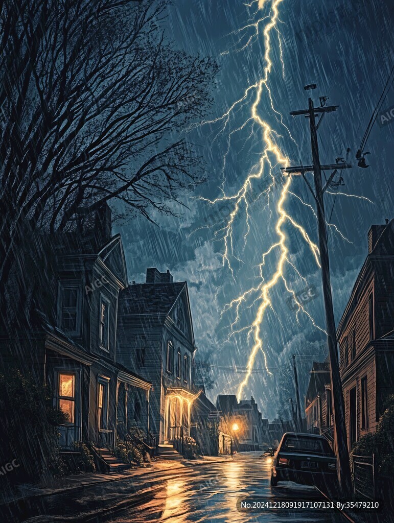 街上的閃電