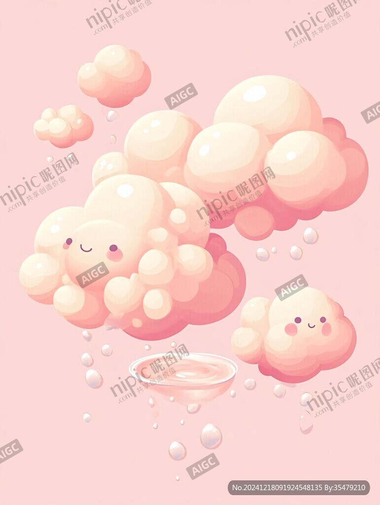 動畫粉色云朵