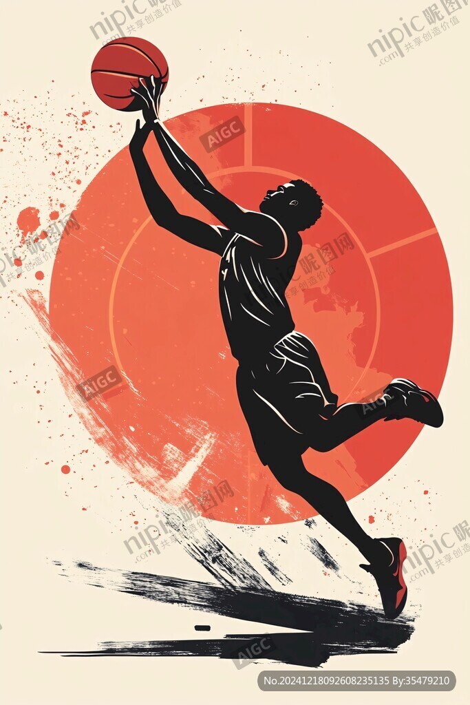 籃球運動插畫