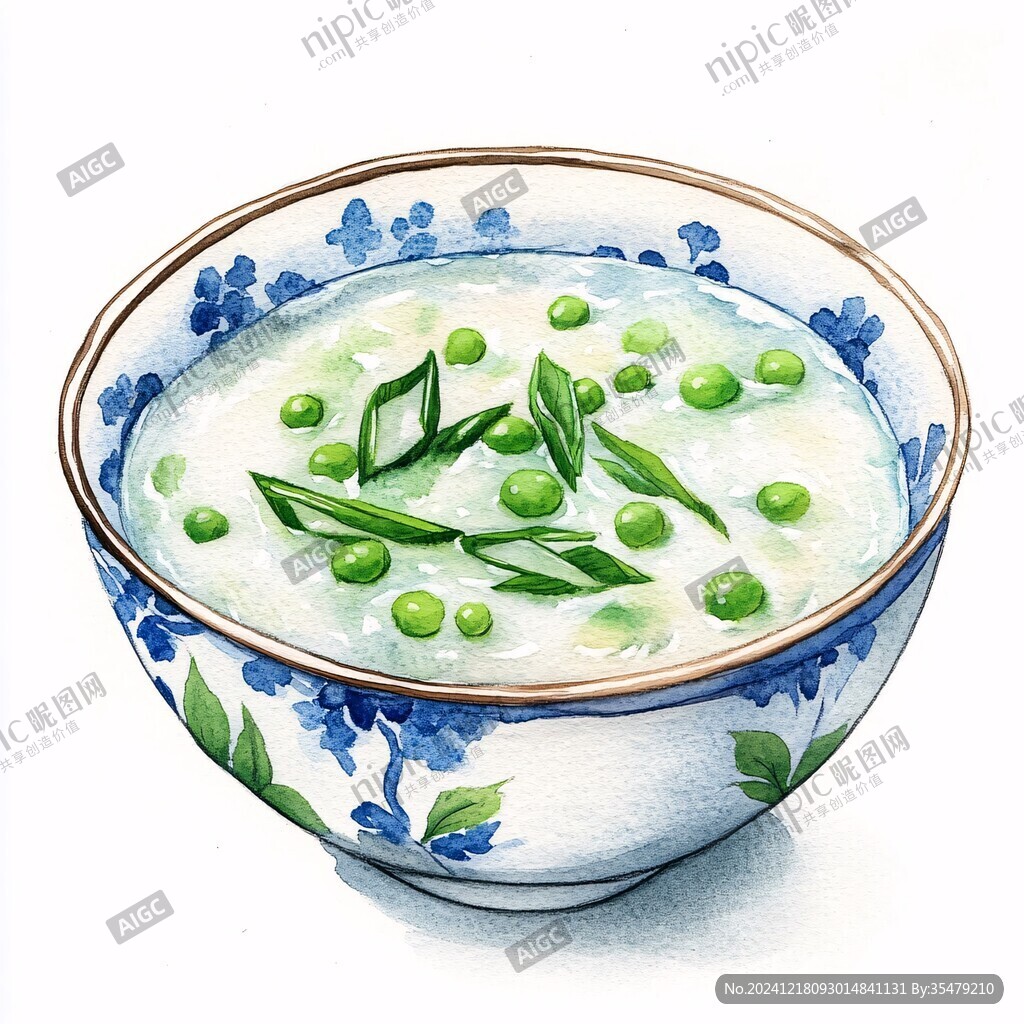 疙瘩湯插畫
