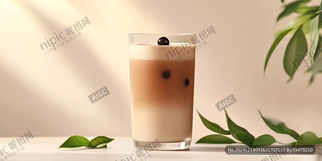 奶茶效果圖