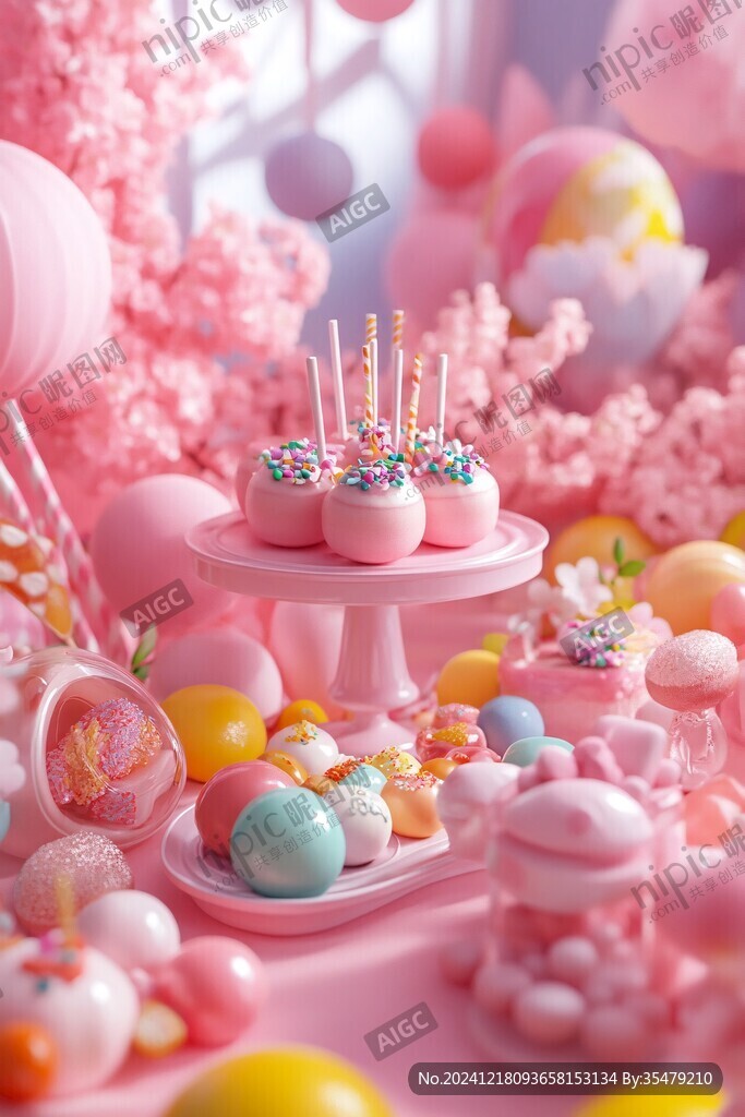 生日宴馬卡龍色