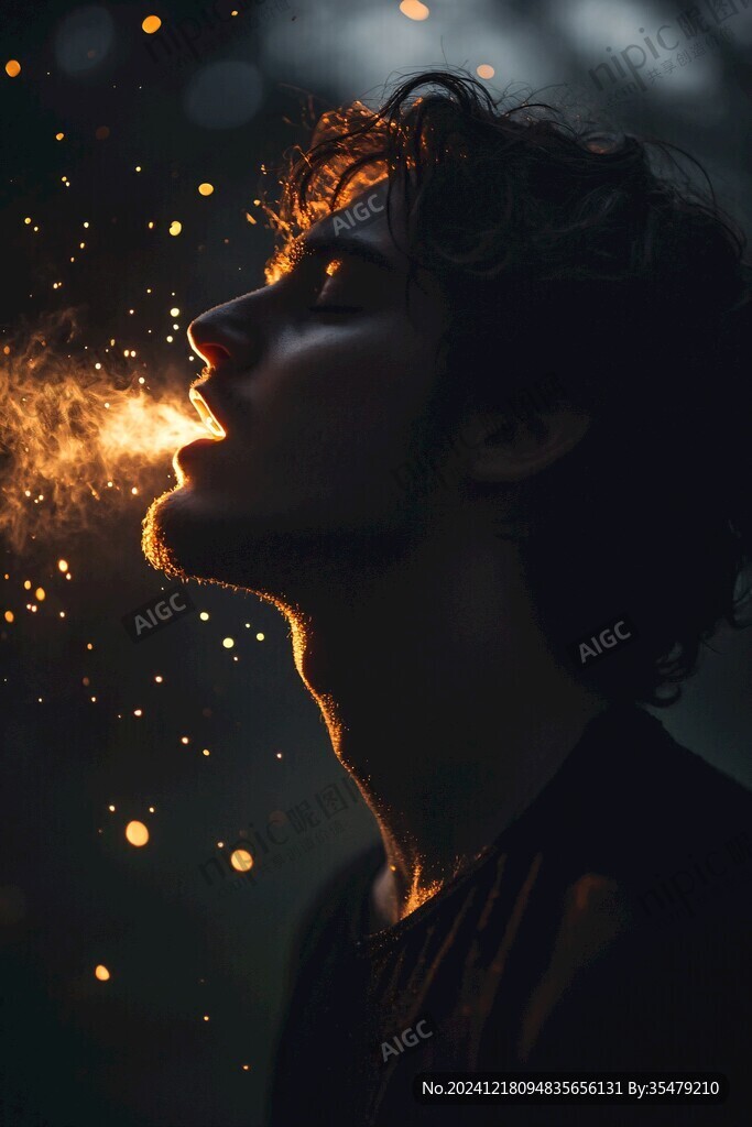 光照下的人物
