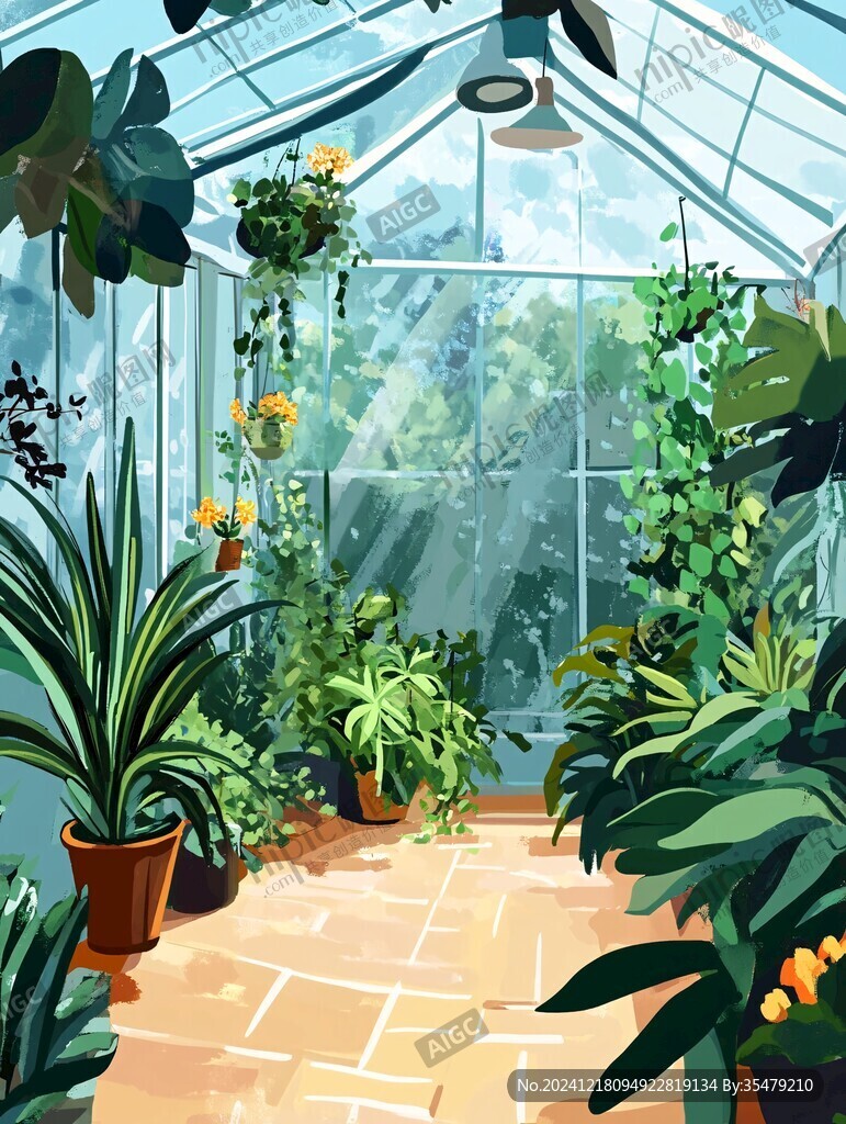 溫室花草風(fēng)景