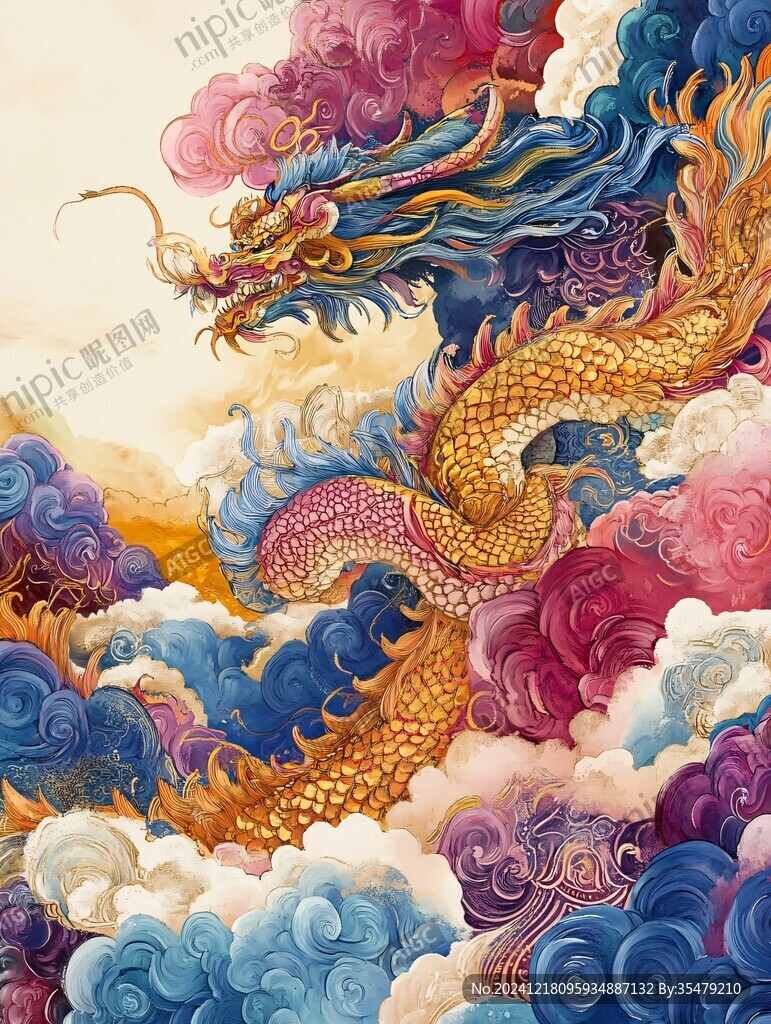 龍年系列包裝插畫