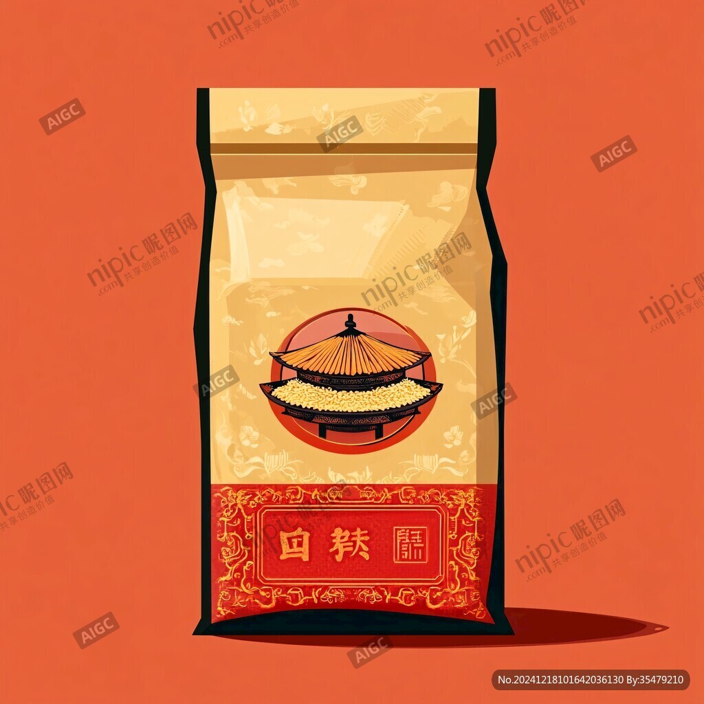 梅菜扣肉包裝插畫
