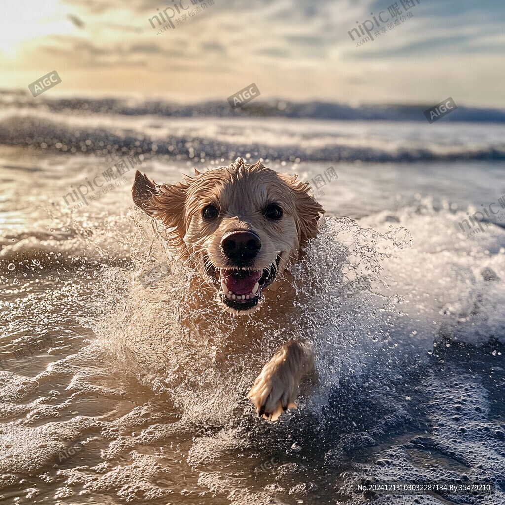 狗狗與海