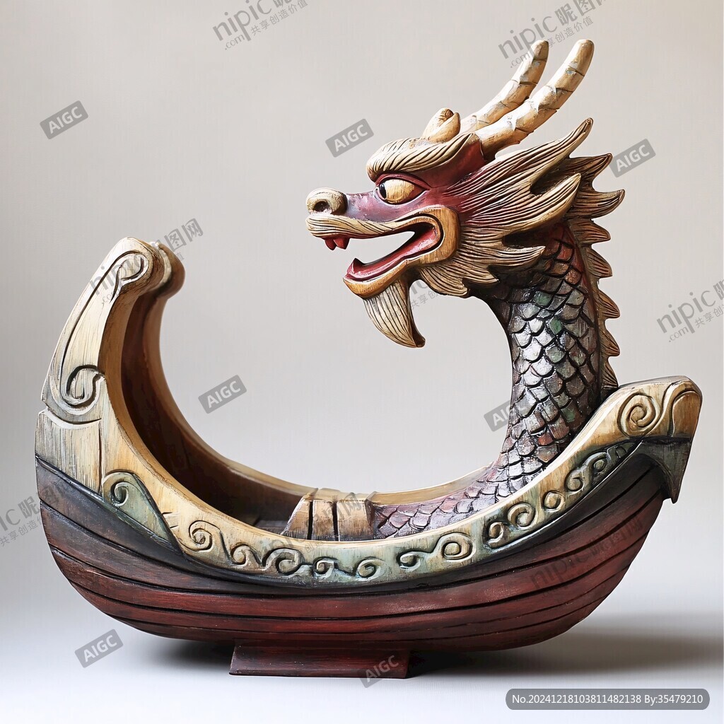 木龍船擺件