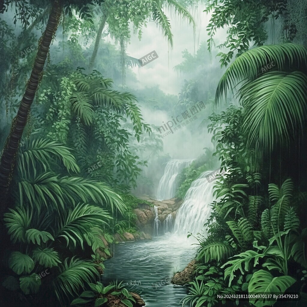 叢林風景畫