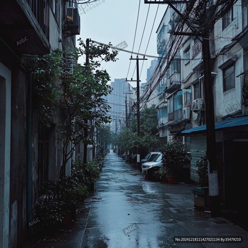 雨中陋巷