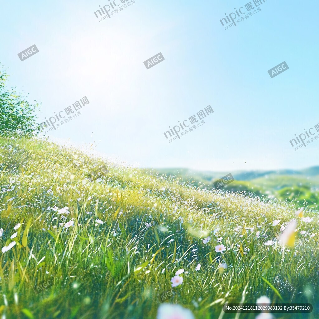 陽(yáng)光野花叢