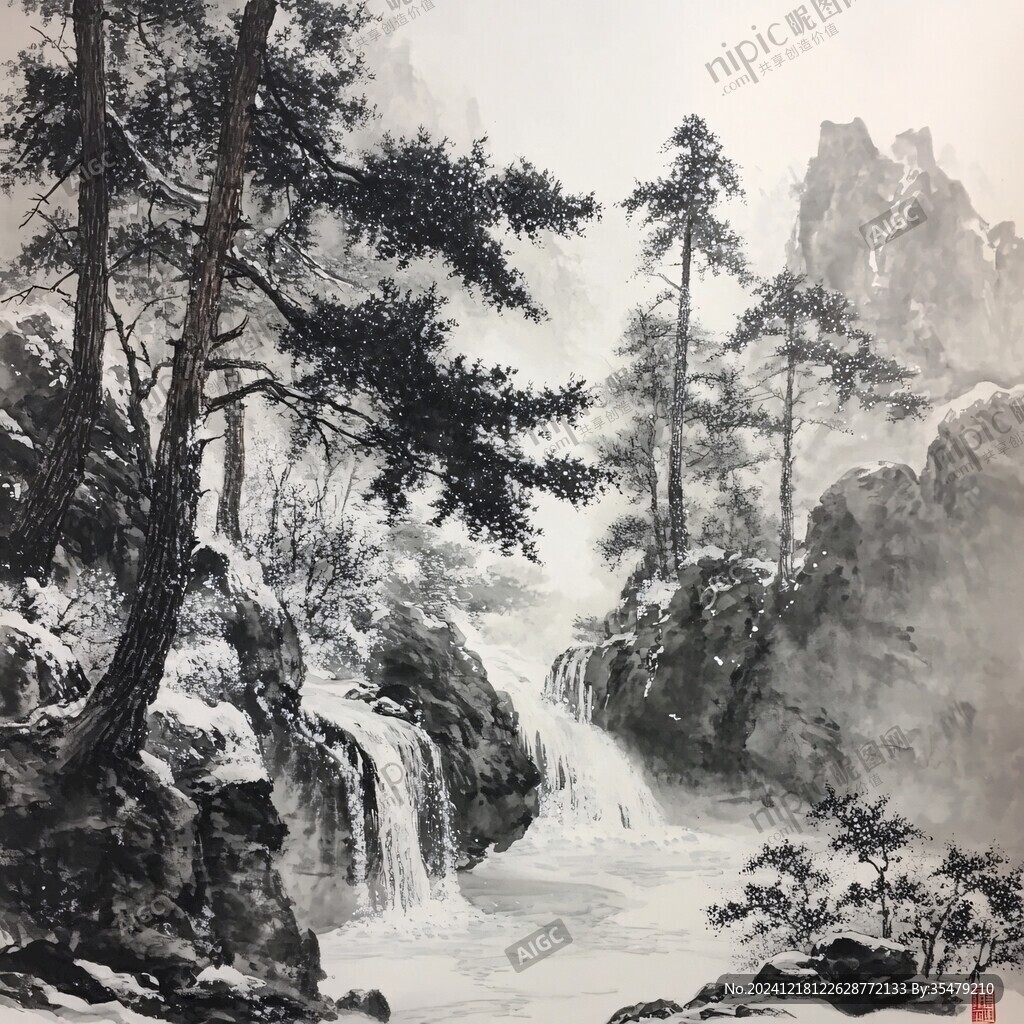 迎客松油畫(huà)