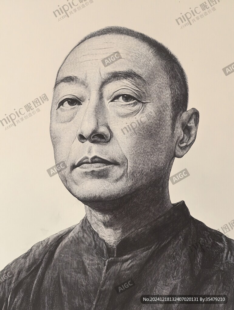 茅盾半身像