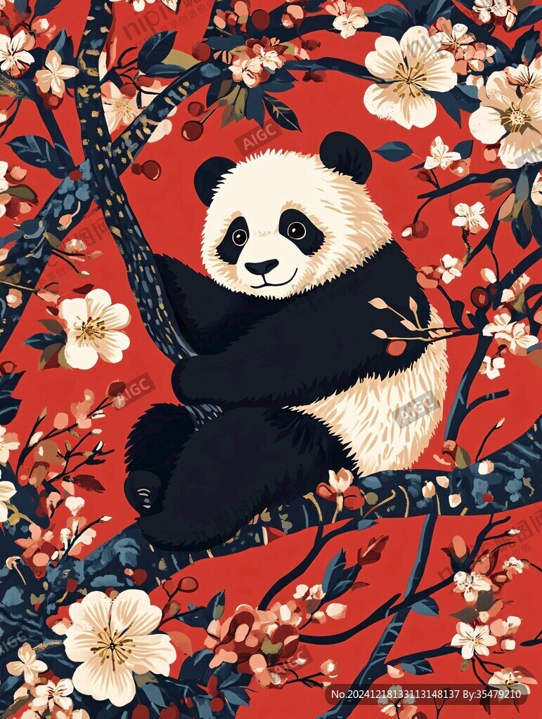 大熊貓插畫