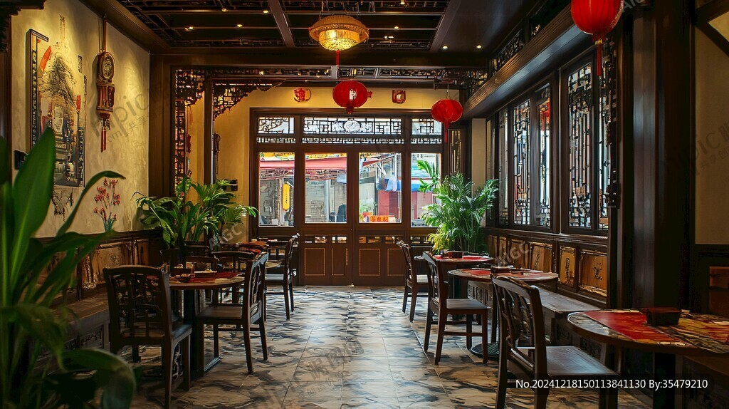 傳統(tǒng)中式建筑飯廳