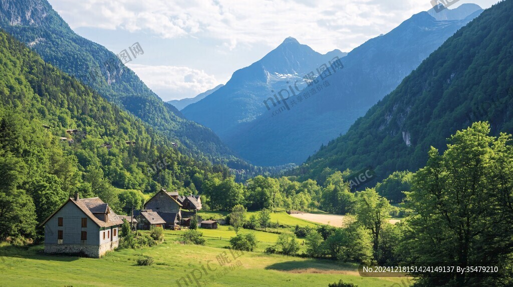 唯美大山深處有人家