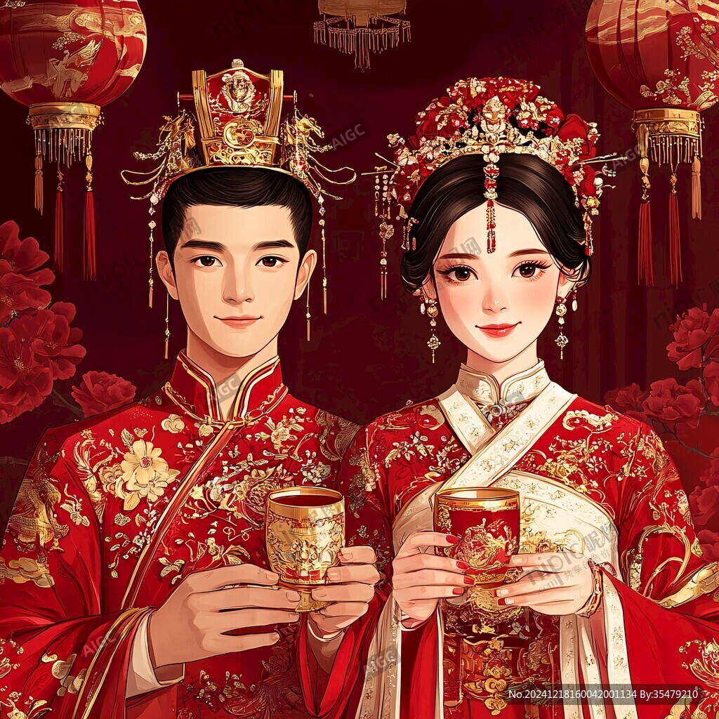 新郎新娘中式風(fēng)