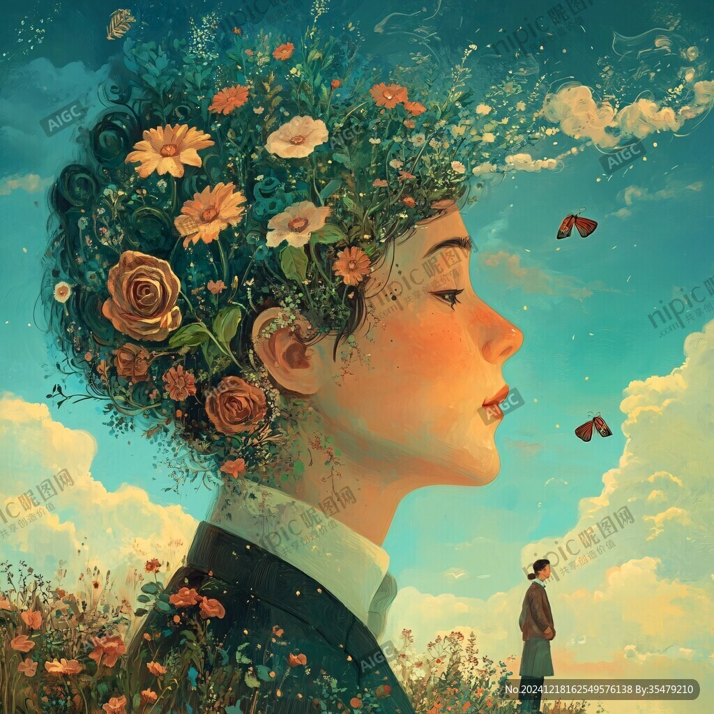 夢幻人物創(chuàng)意插畫