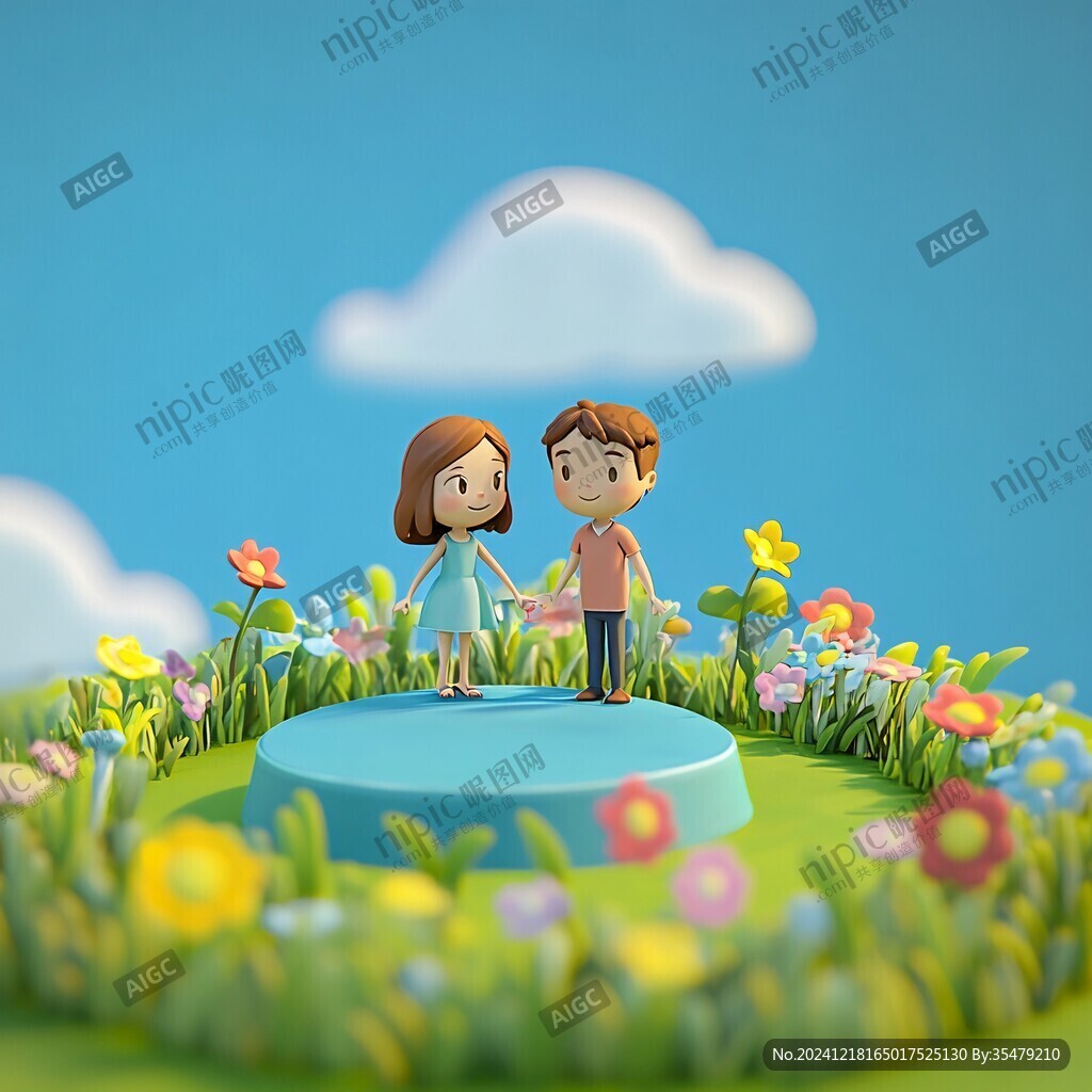 立體造型求婚背景