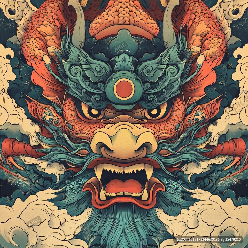 龍年文創插畫