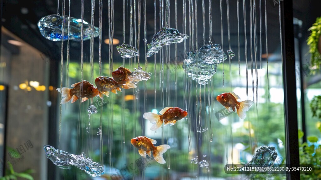 金魚吐珠