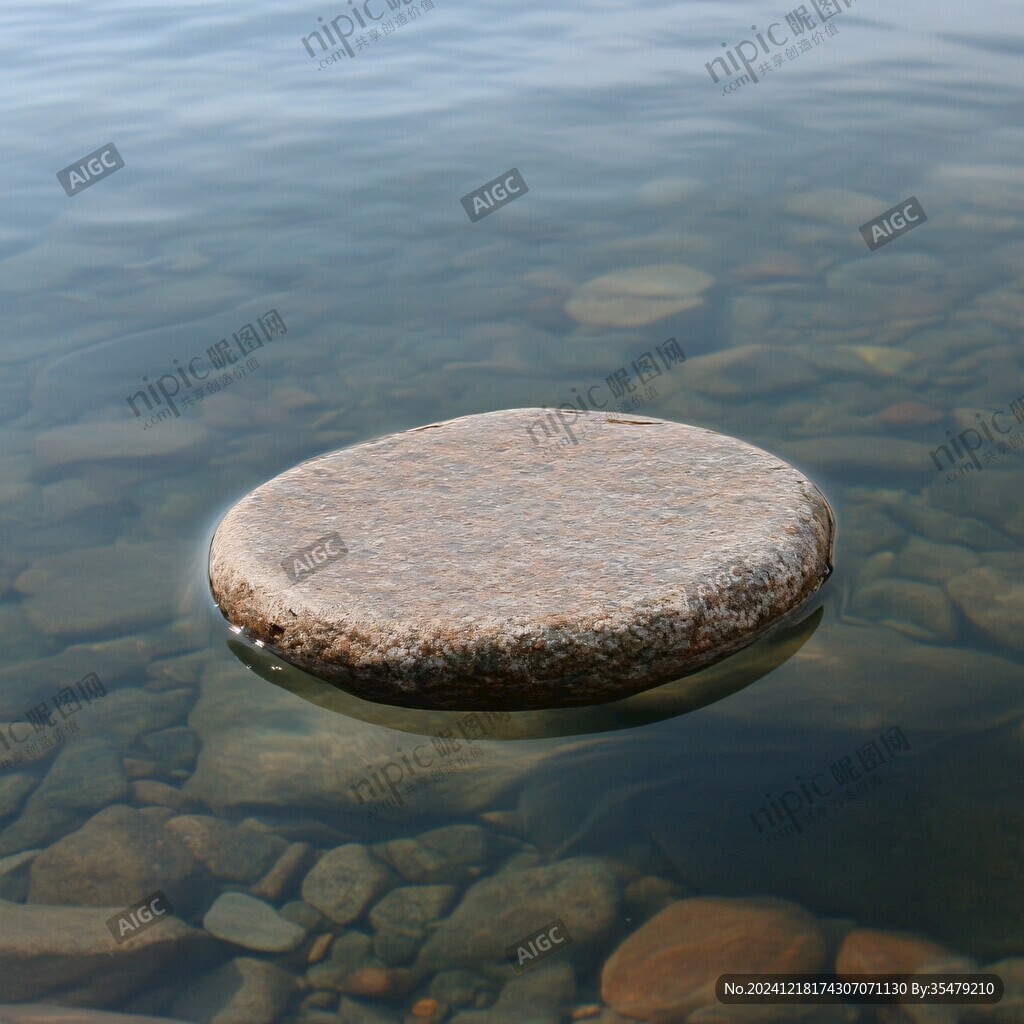 湖邊鵝卵石