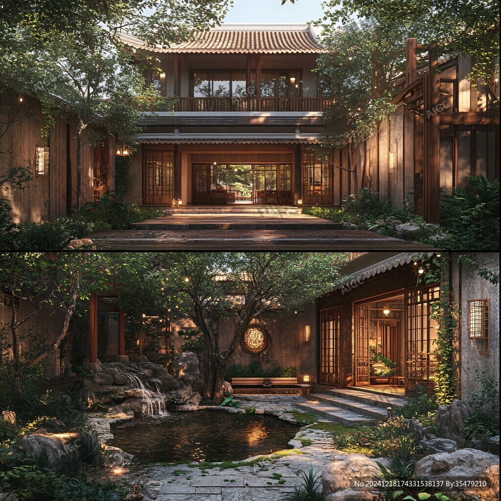 新中式庭院