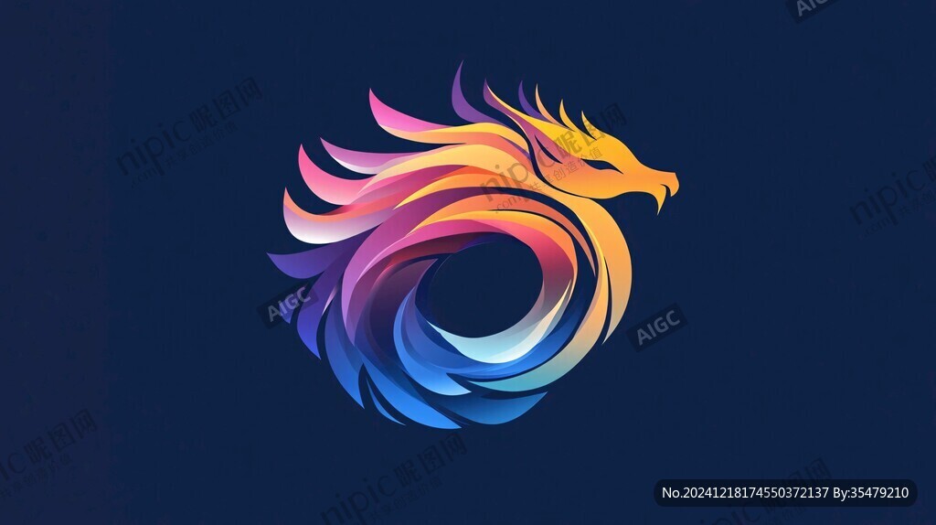 彩色鳳凰logo