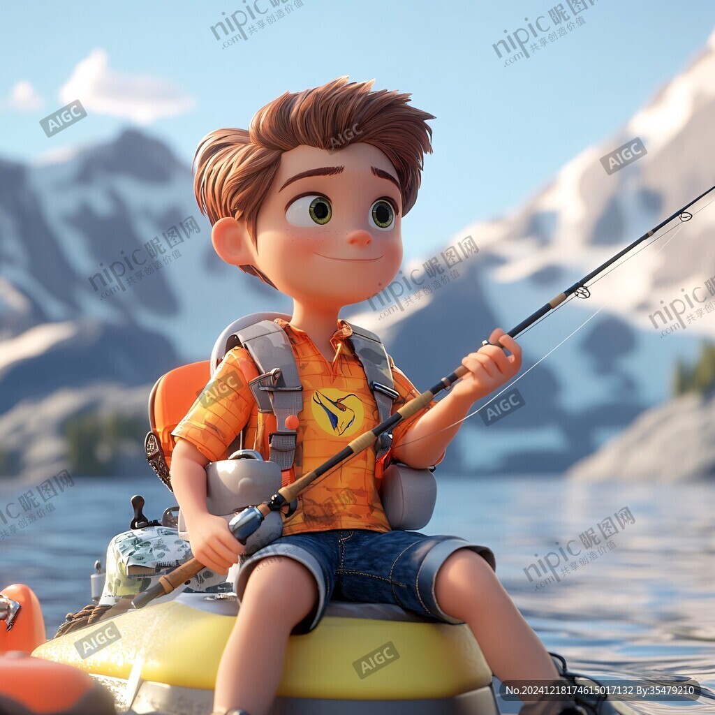 釣魚的少年