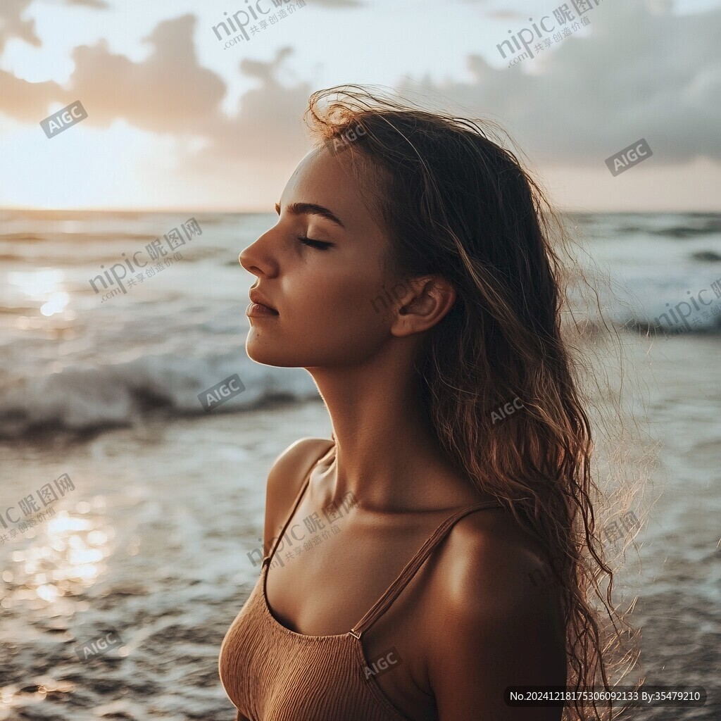 唯美女性側(cè)面