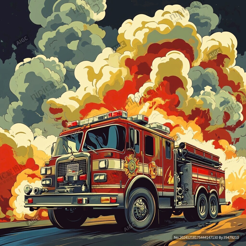 消防車插畫