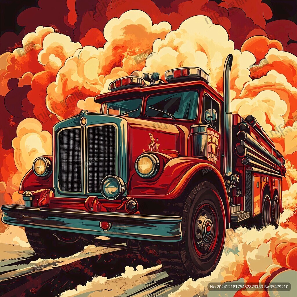 消防車插畫