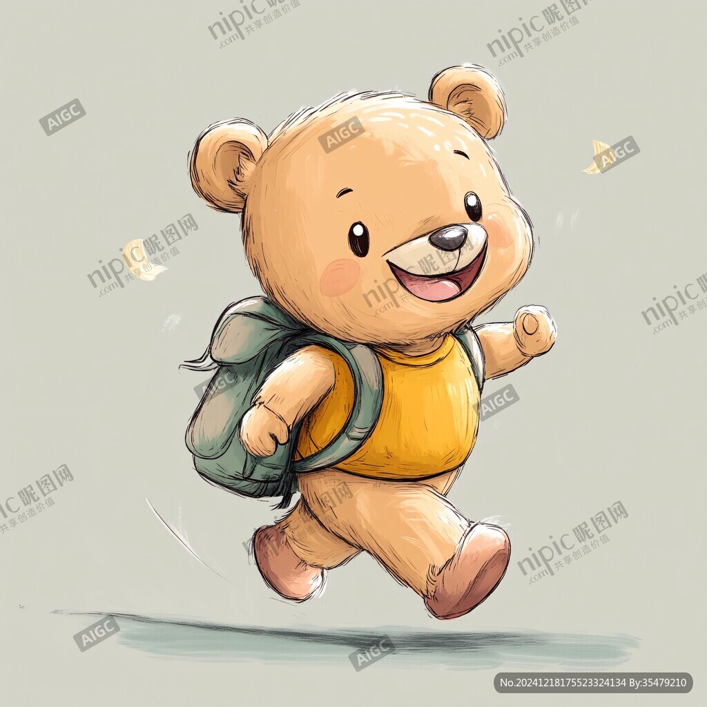 背書包的小熊