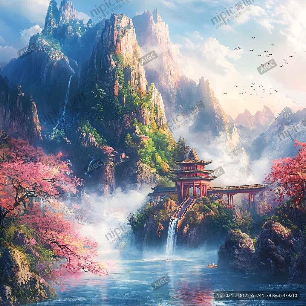 古風(fēng)山水場(chǎng)景