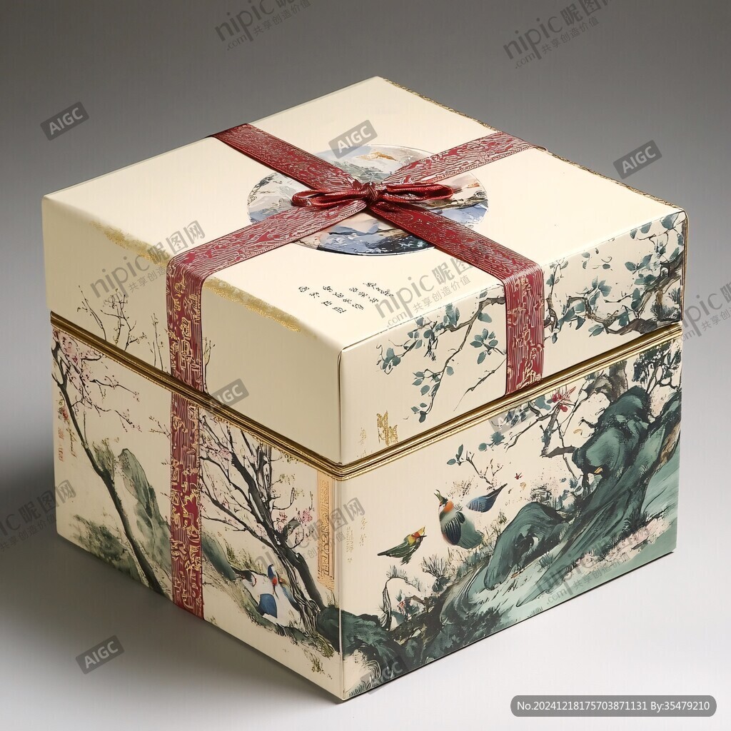 新中式插畫(huà)禮盒