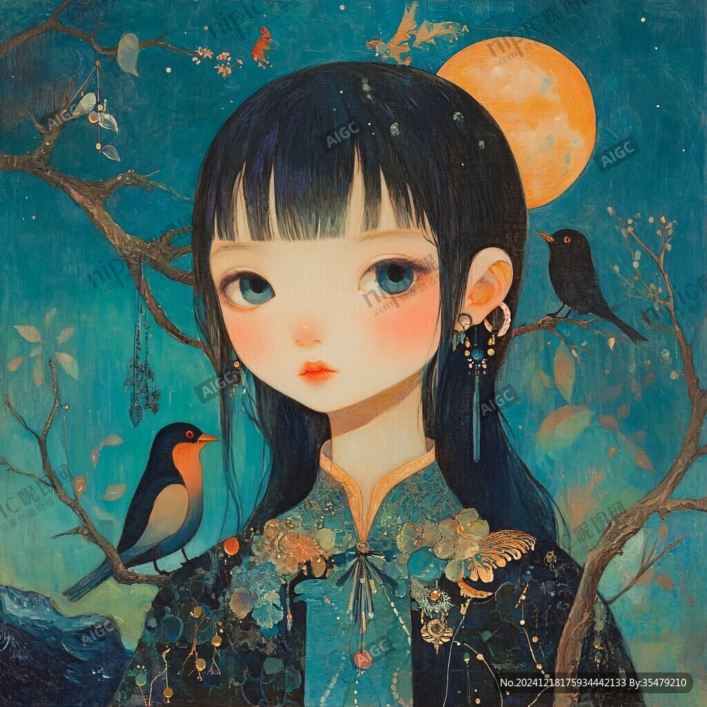 鳥兒與少女