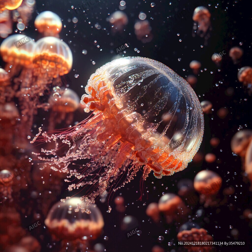海洋動物水母高清圖片
