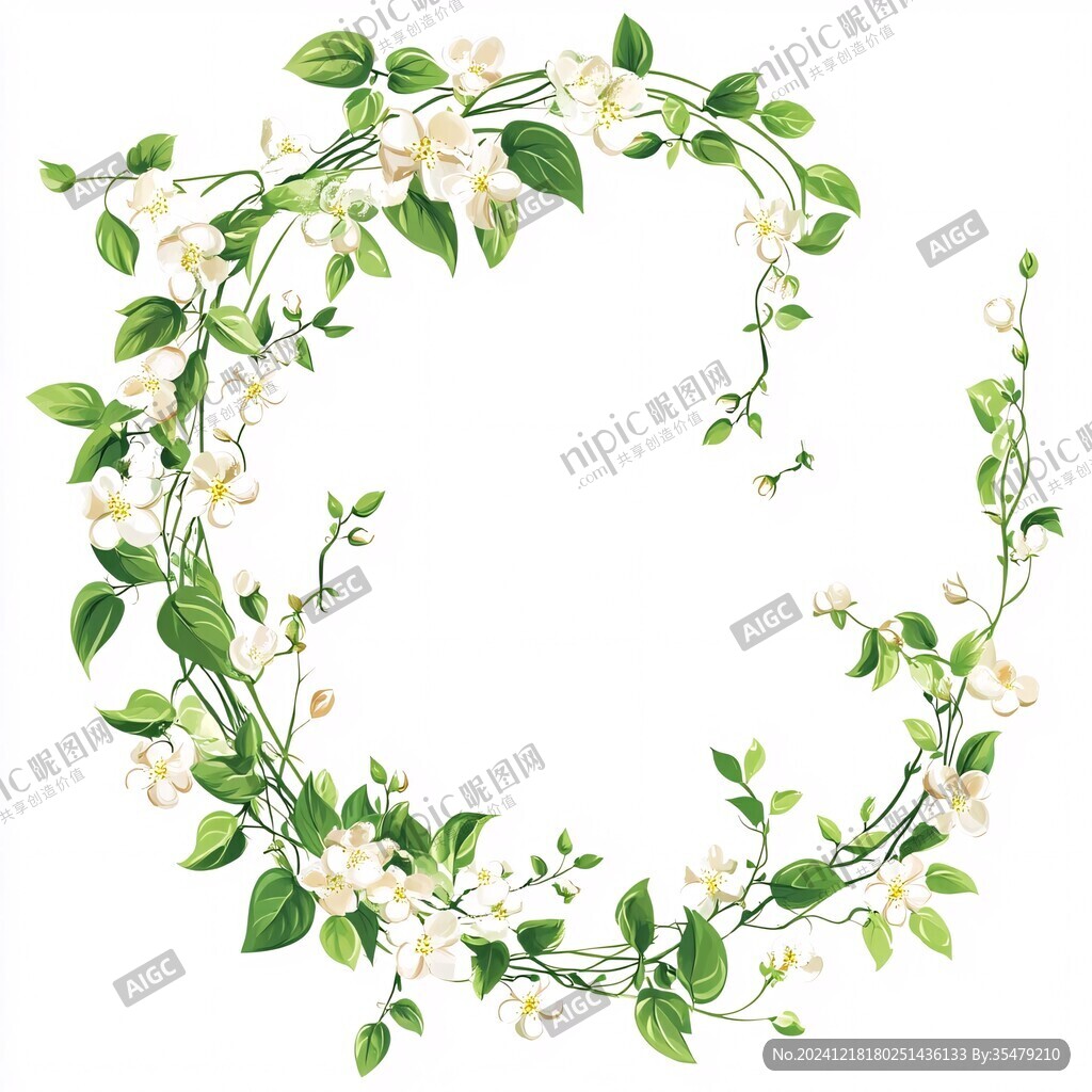 棗花手繪棗花插畫