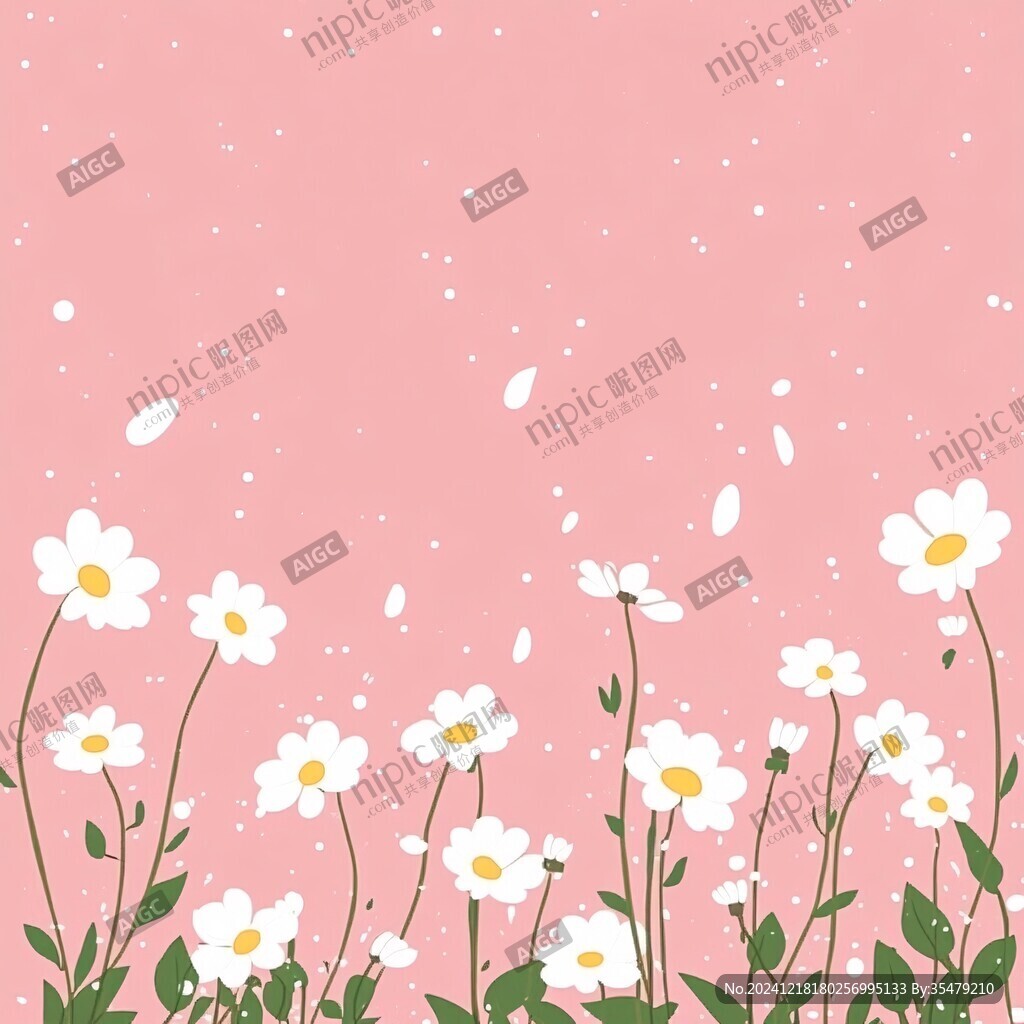 滿版小野花背景