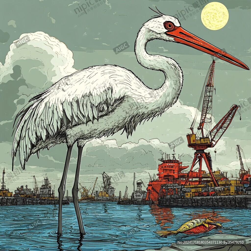 海港插畫
