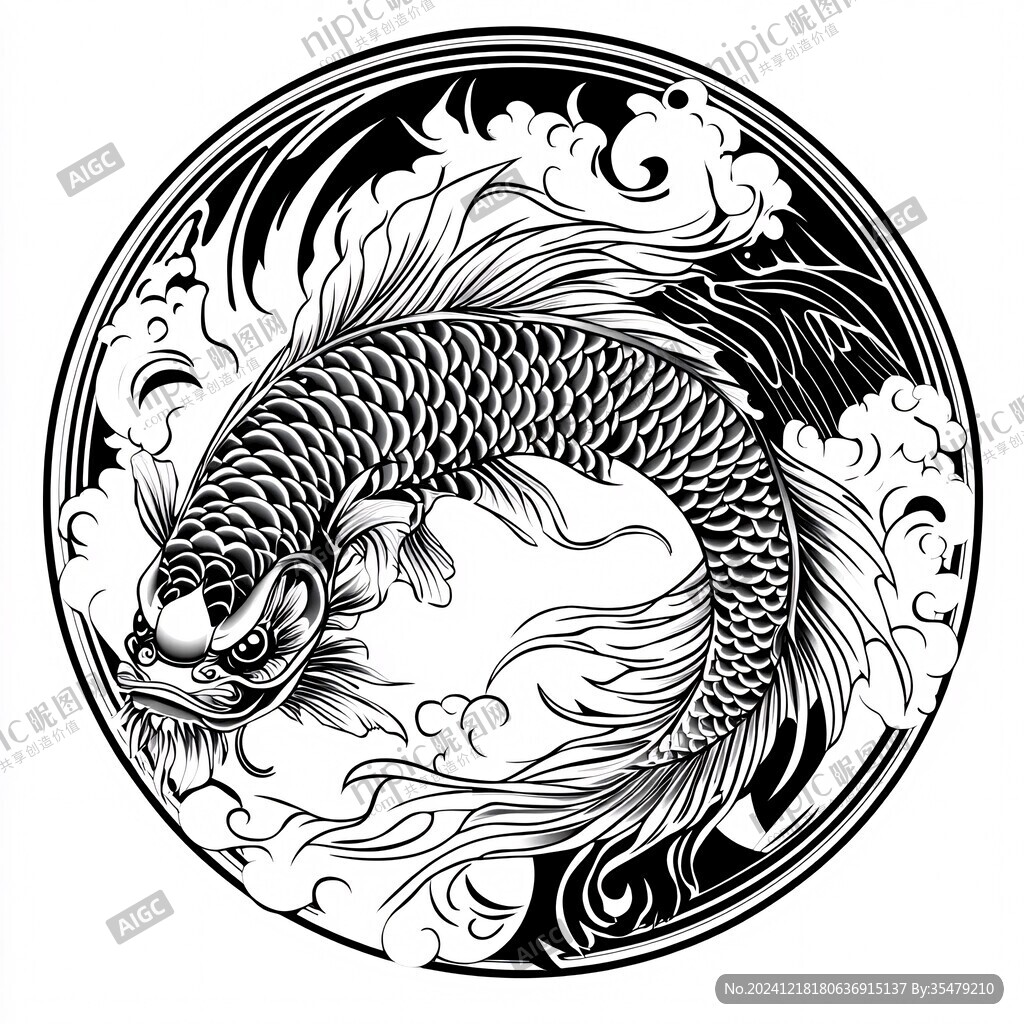 鯉魚傳統紋飾