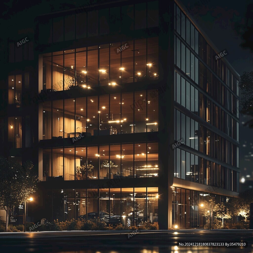 企業總部夜景