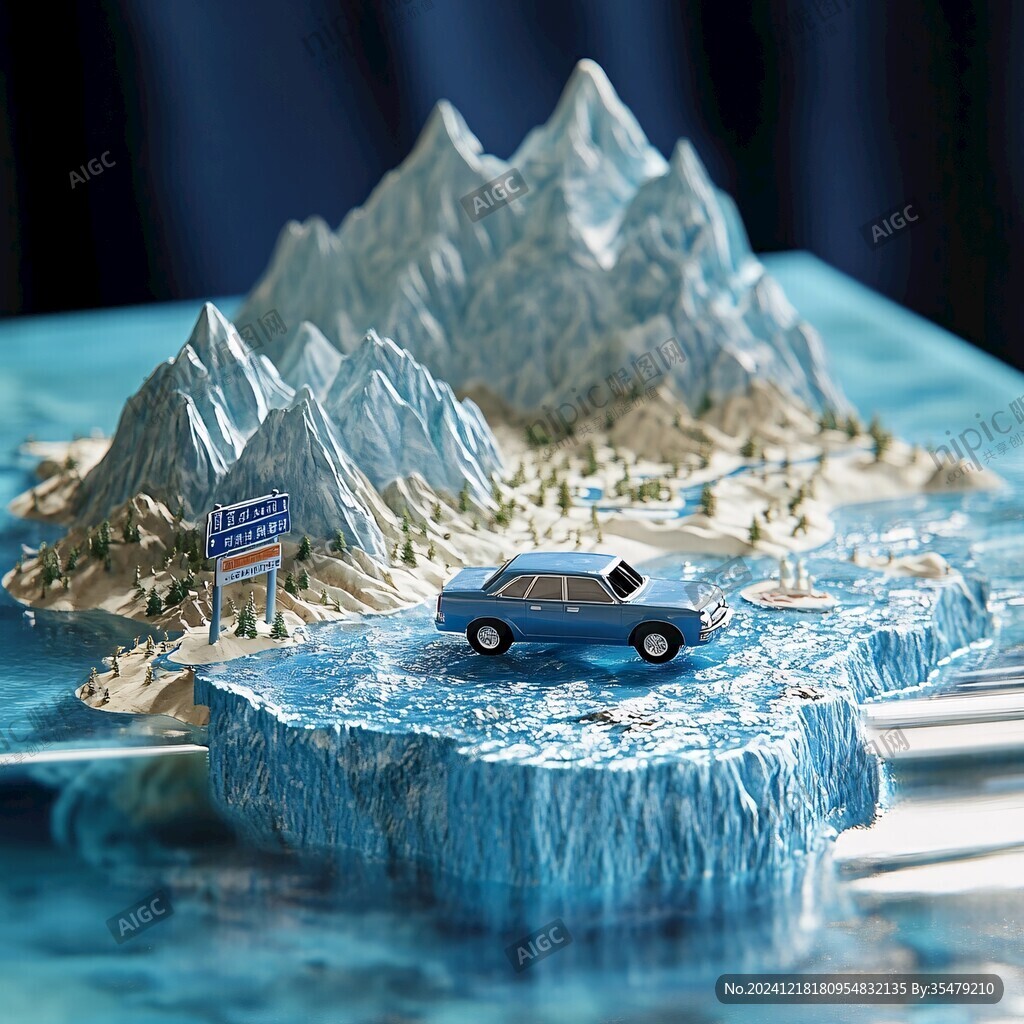 微縮雪場景
